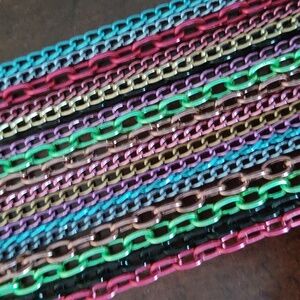 Vibrant Multicolor Chain Necklace Set